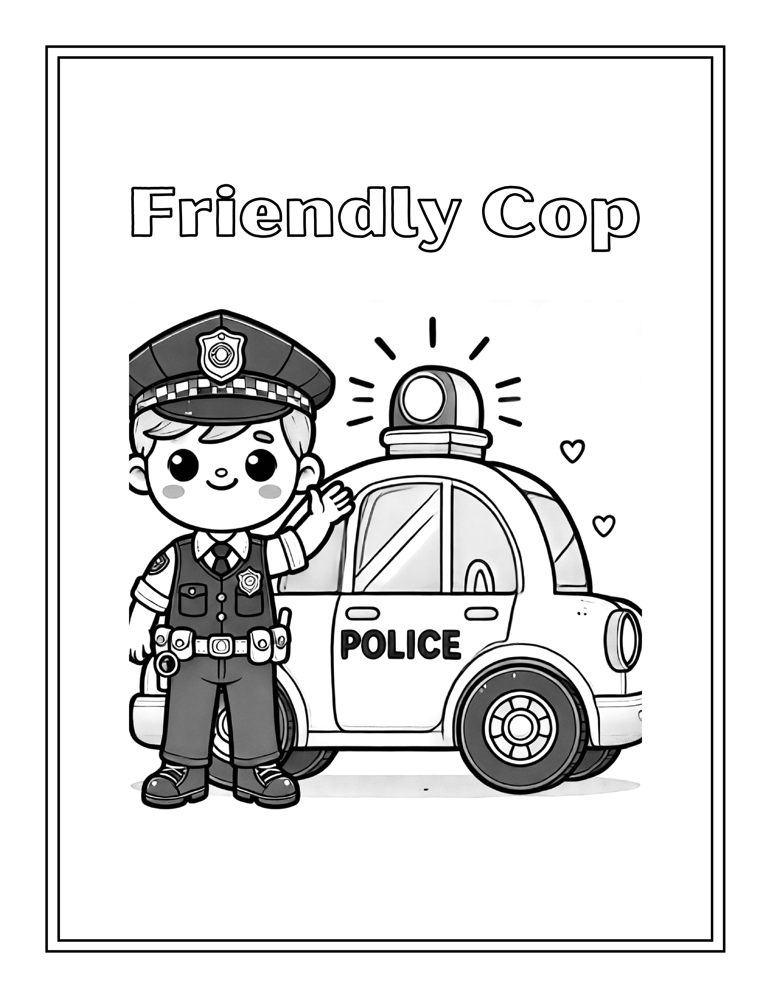 Emergency Services: ๐Coloring Book