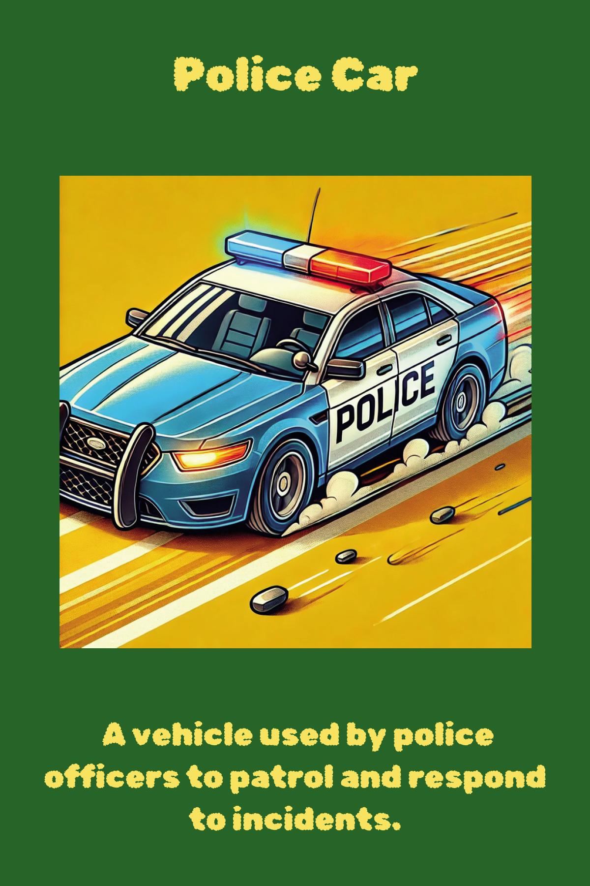 Emergency Services: 🧧Police Flashcards Set