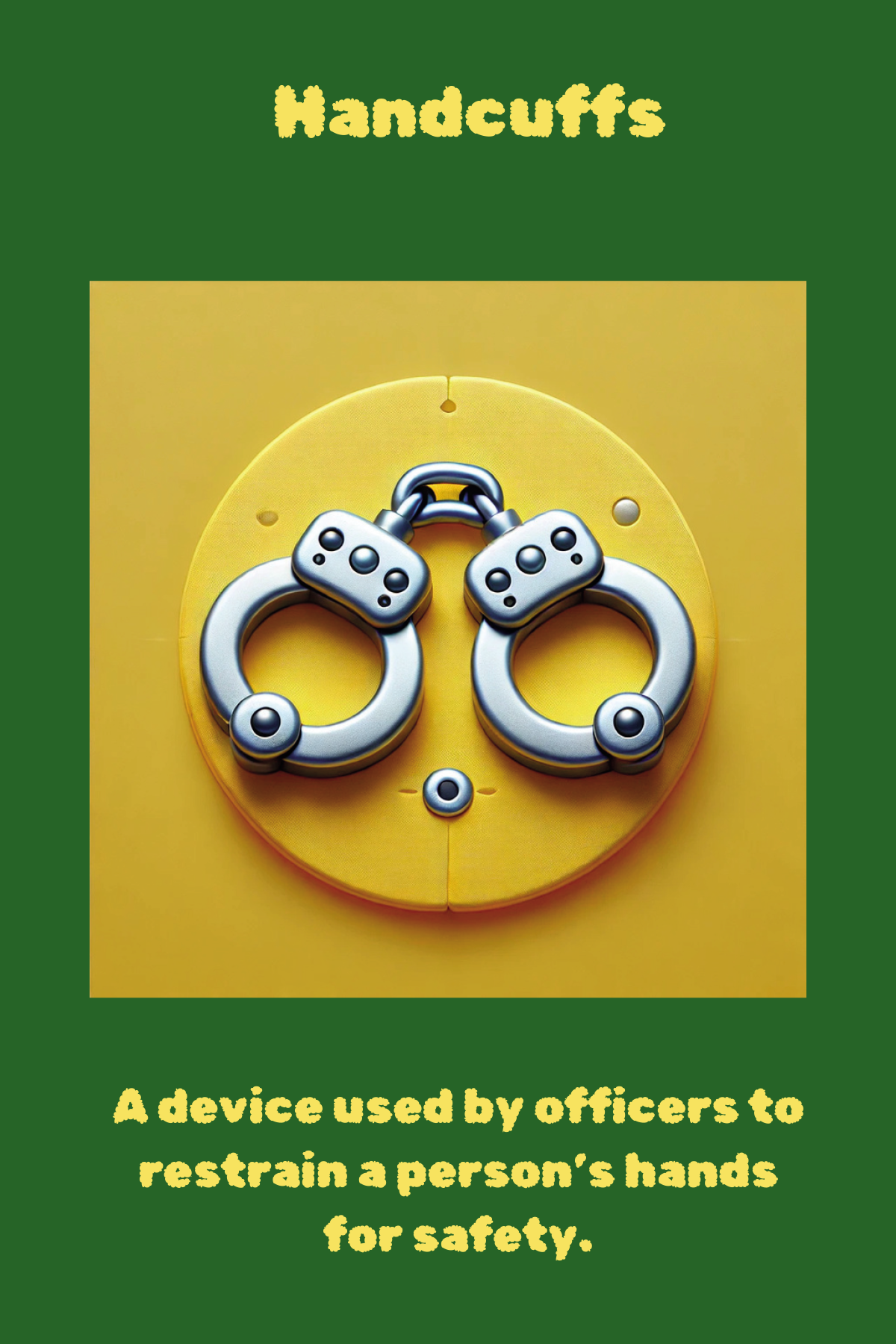Emergency Services: 🧧Police Flashcards Set