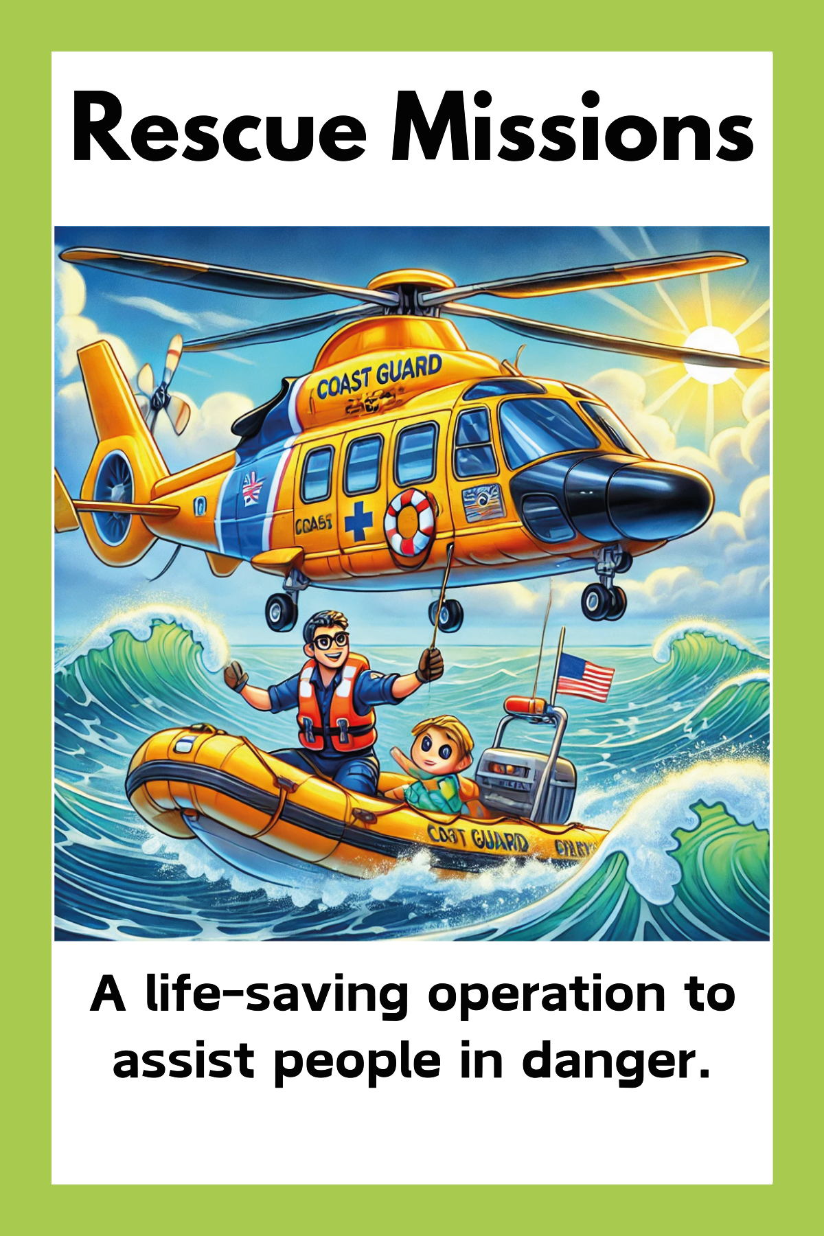 Emergency Services: 🧧 Coast Guard Flashcards Set
