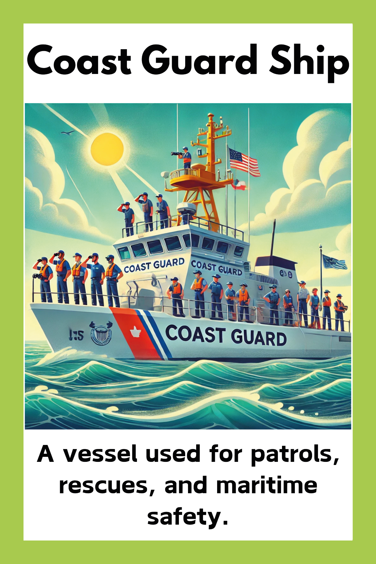 Emergency Services: 🧧 Coast Guard Flashcards Set